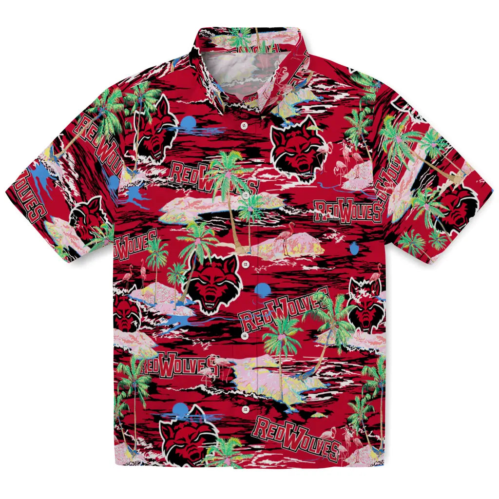 Arkansas State Red Wolves Flamingo Retreat 2026 Hawaiian Shirt