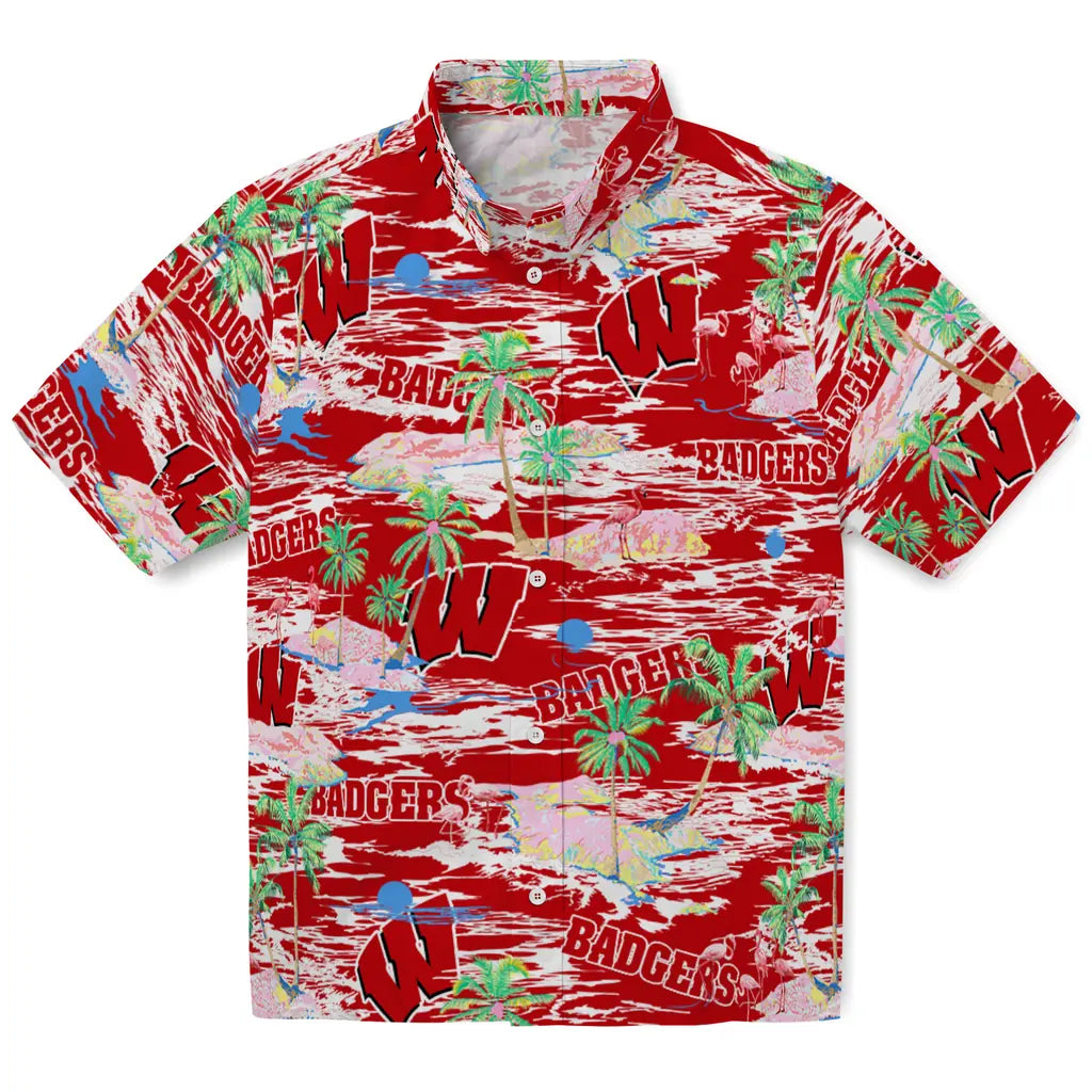 Wisconsin Badgers Flamingo Retreat 2026 Hawaiian Shirt