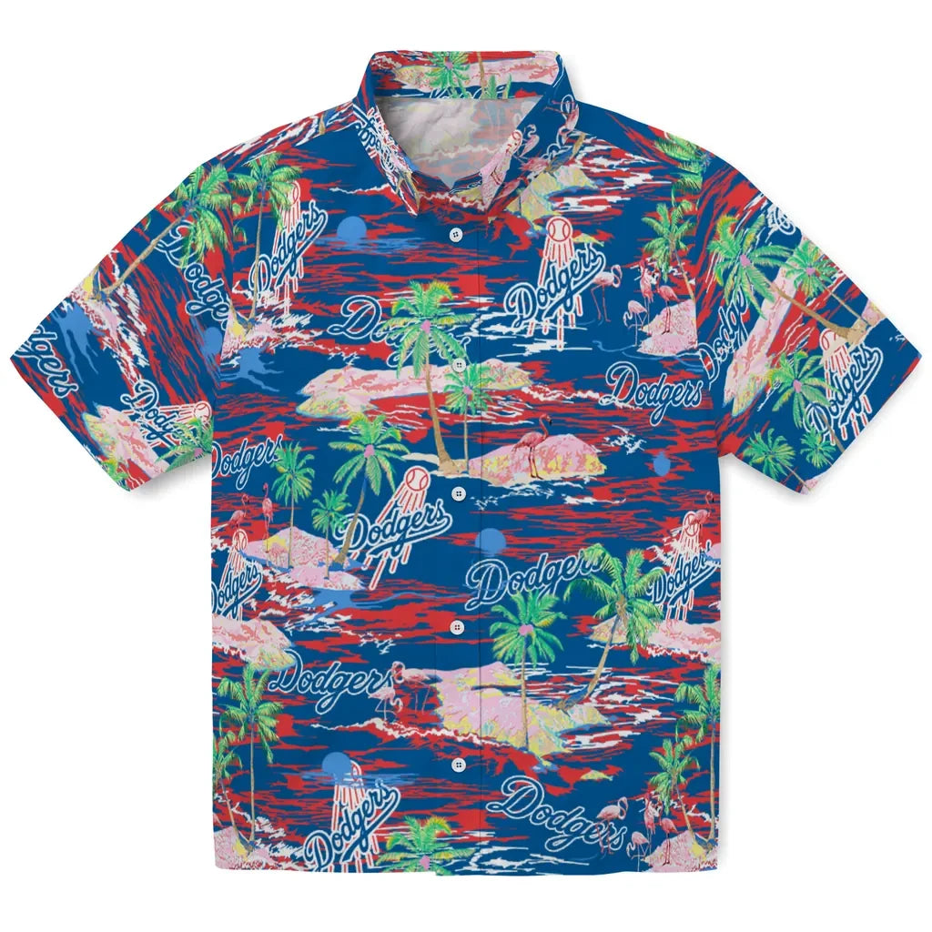 Los Angeles Dodgers Flamingo Retreat 2026 Hawaiian Shirt