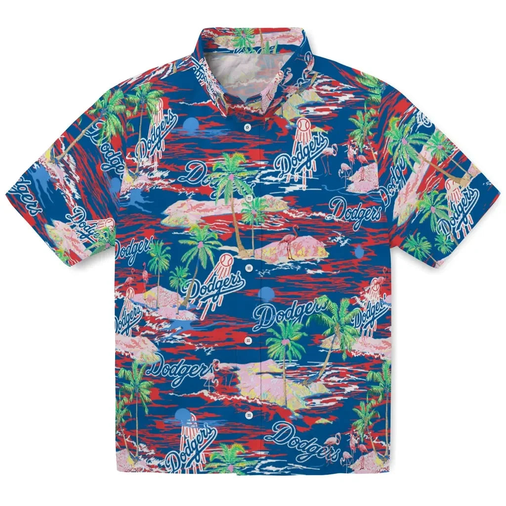 Los Angeles Dodgers Flamingo Retreat 2026 Hawaiian Shirt