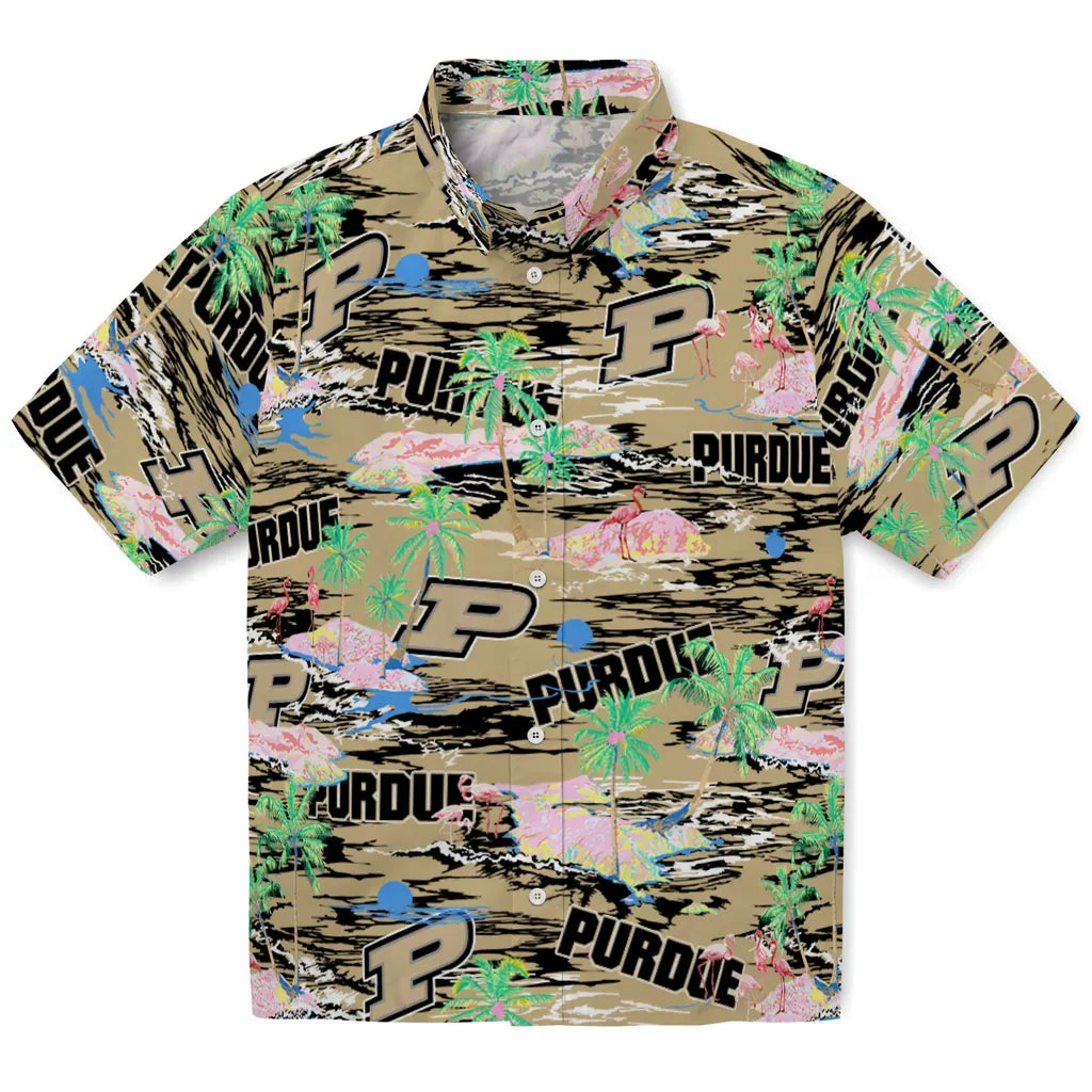 Purdue Boilermakers Flamingo Retreat 2026 Hawaiian Shirt