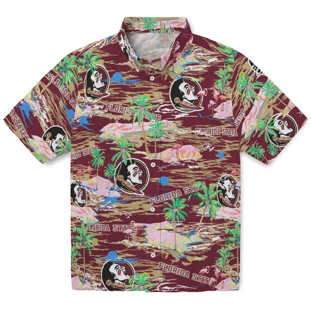 Florida State Seminoles Flamingo Retreat 2026 Hawaiian Shirt