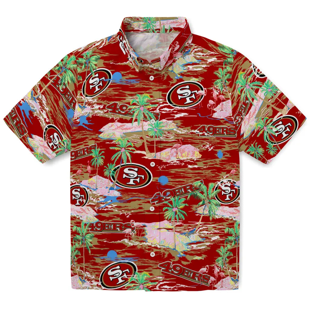 San Francisco 49ers Flamingo Retreat 2026 Hawaiian Shirt