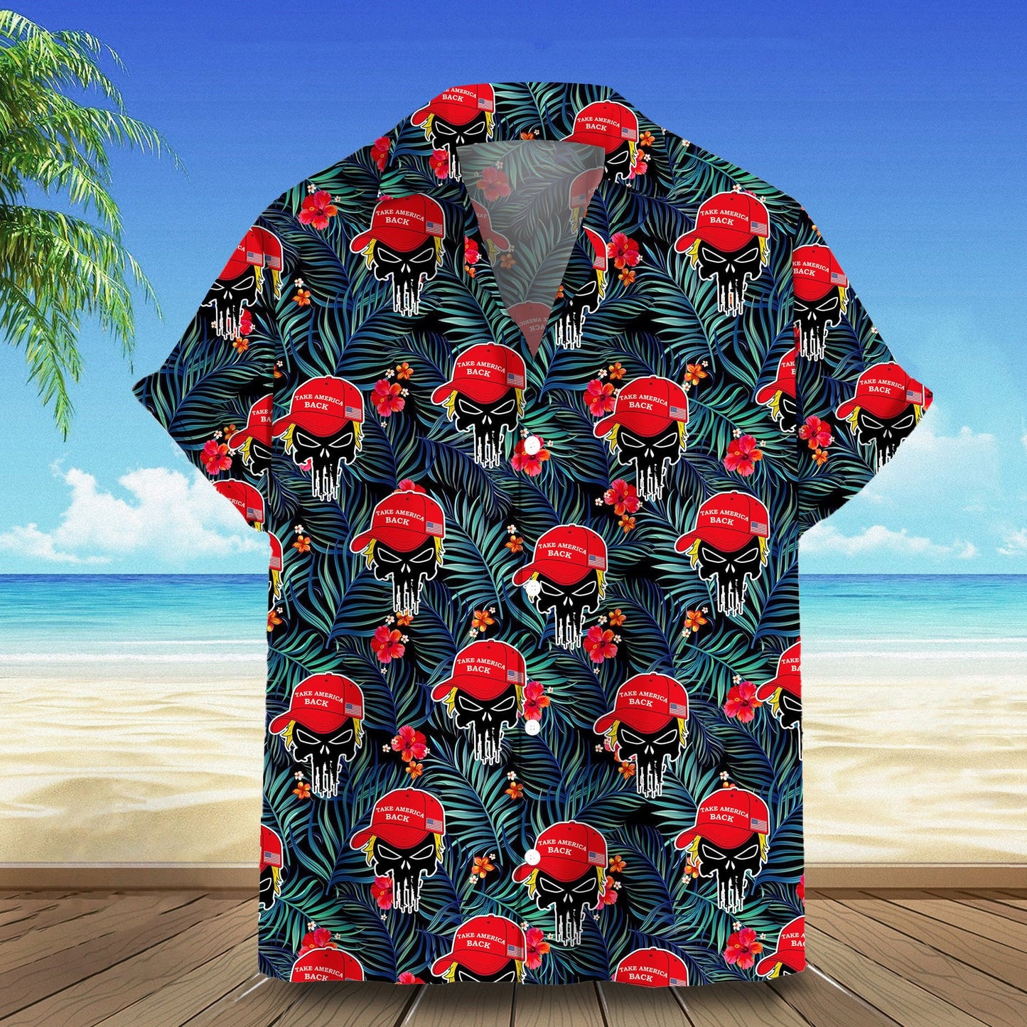 2026 Take America Back Hawaiian Shirt Men's Tropical Button Down Shirts Lovers Gifts