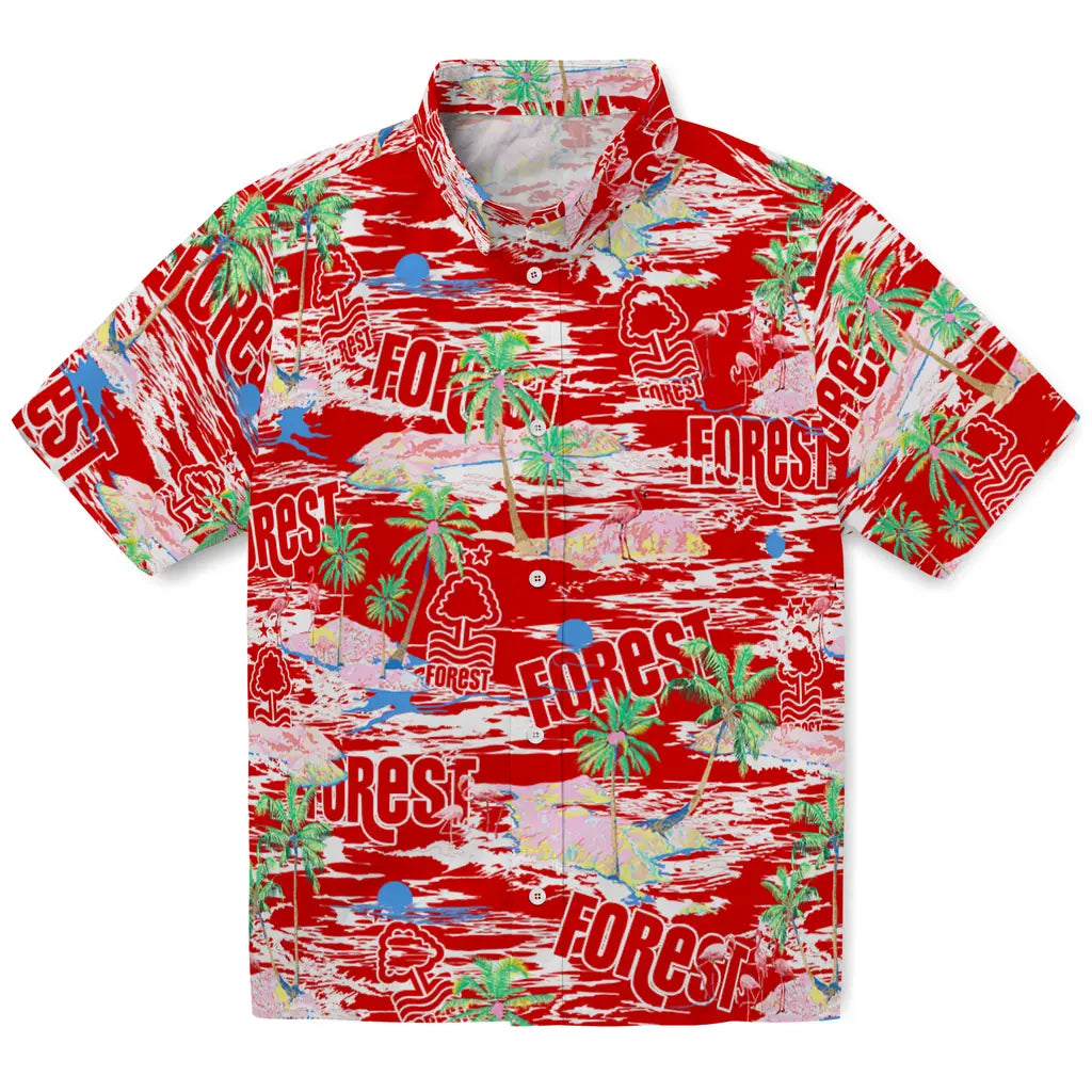 Nottingham Forest Flamingo Retreat 2026 Hawaiian Shirt