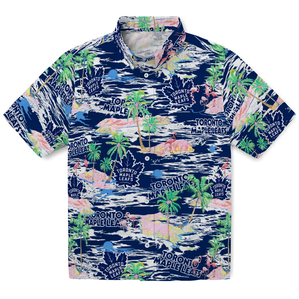 Toronto Maple Leafs Flamingo Retreat 2026 Hawaiian Shirt