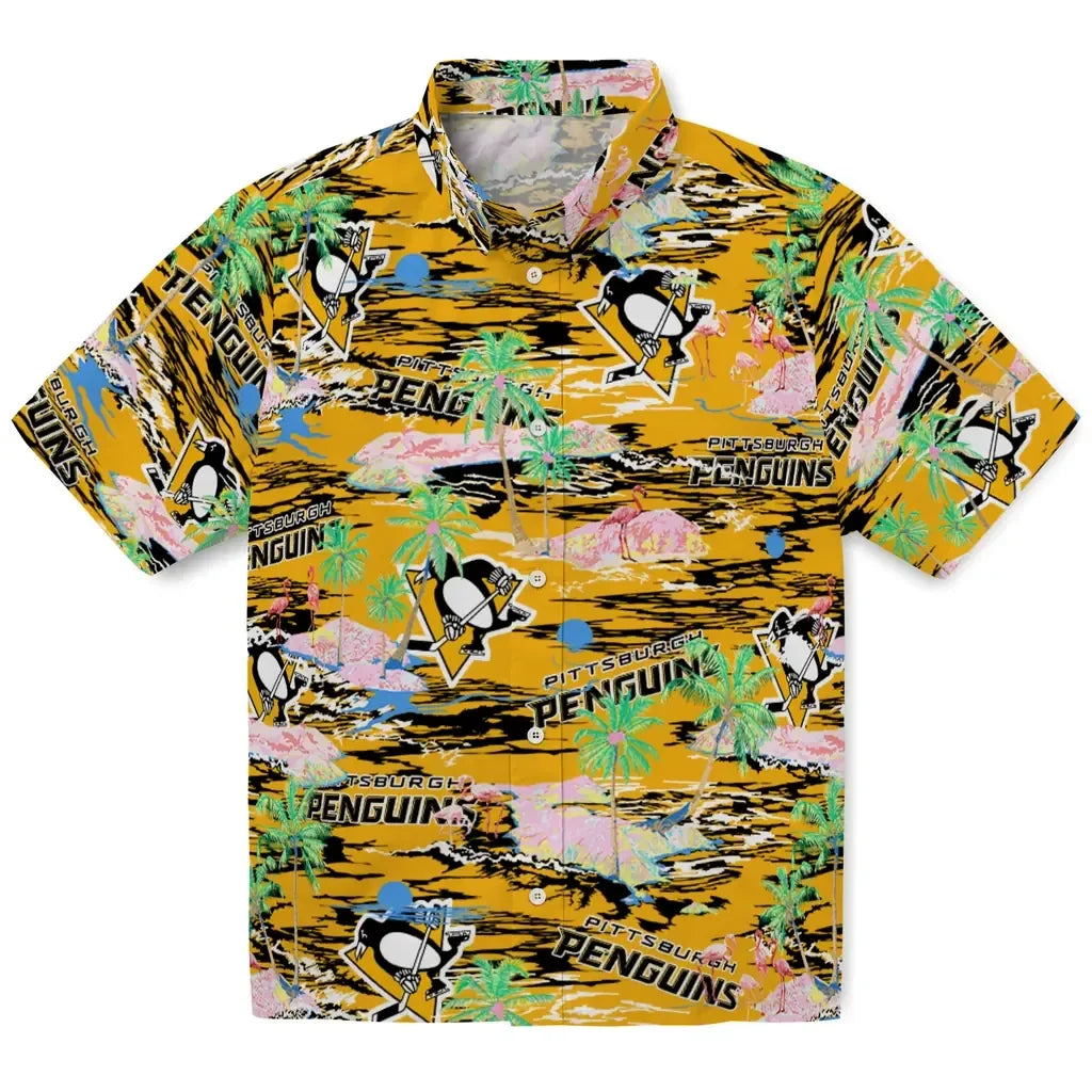 Pittsburgh Penguins Flamingo Retreat 2026 Hawaiian Shirt