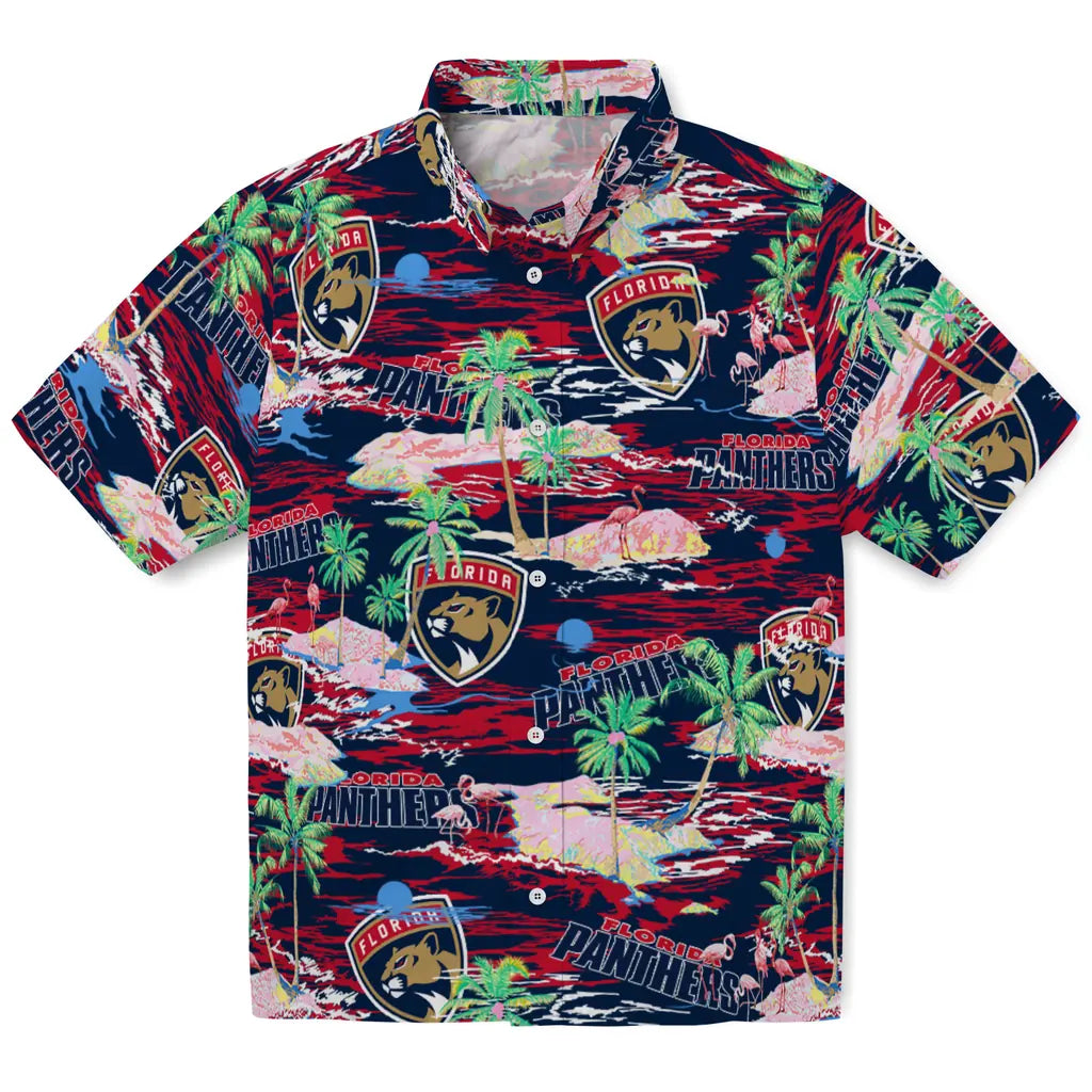 Florida Panthers Flamingo Retreat 2026 Hawaiian Shirt