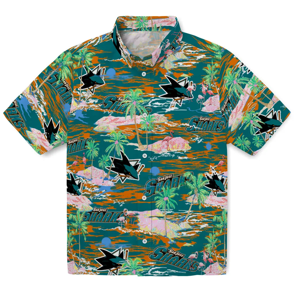San Jose Sharks Flamingo Retreat 2026 Hawaiian Shirt