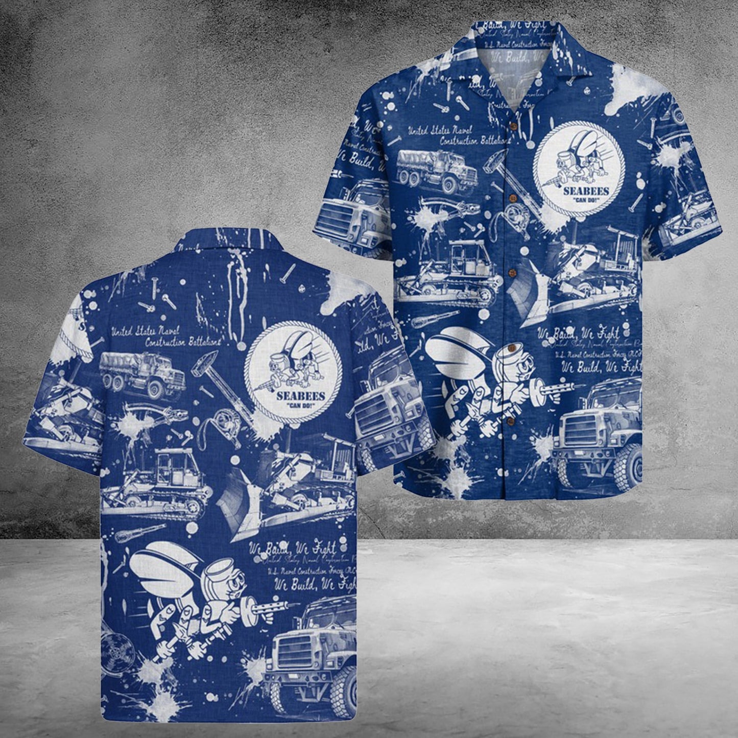 US Navy Seabees 250th Years Of Service Hawaiian Shirt United States Gift For Mother