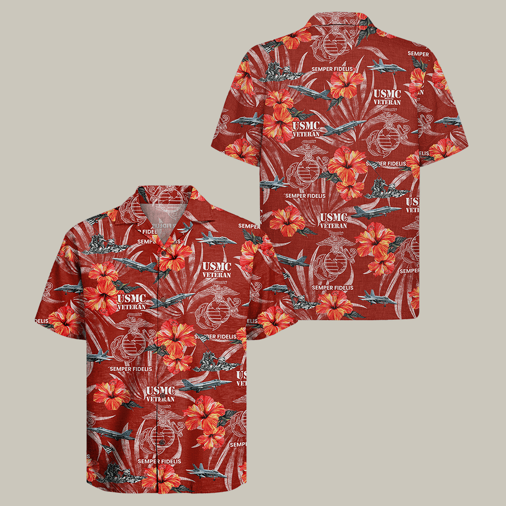 US Marine Corps 250 Years Of Honor Hawaiian Shirt