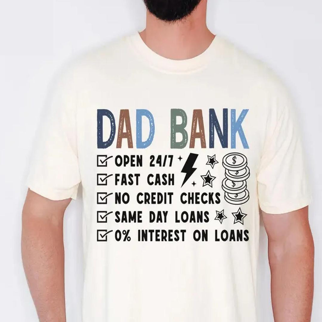 Funny Father’s Day Gift 2026 Dad Bank Shirt