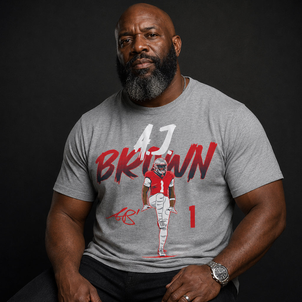 Unisex Name Number Pose Graphic Shirt for Football Fans