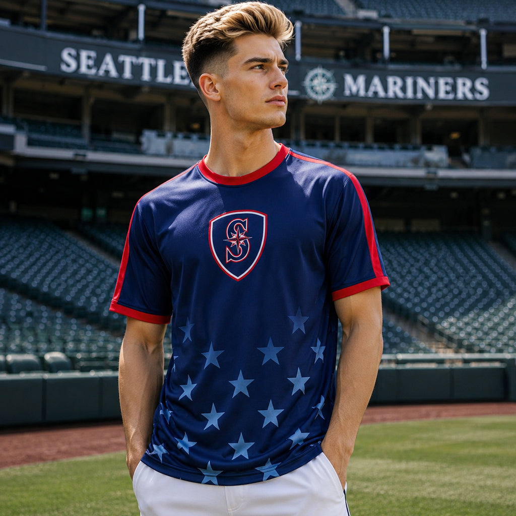 Unisex Stars Stripes Sports Graphic Shirt
