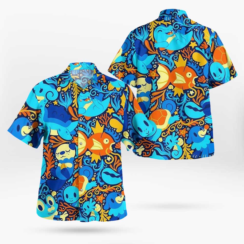 Water Creature Aloha Shirts for Men Women
