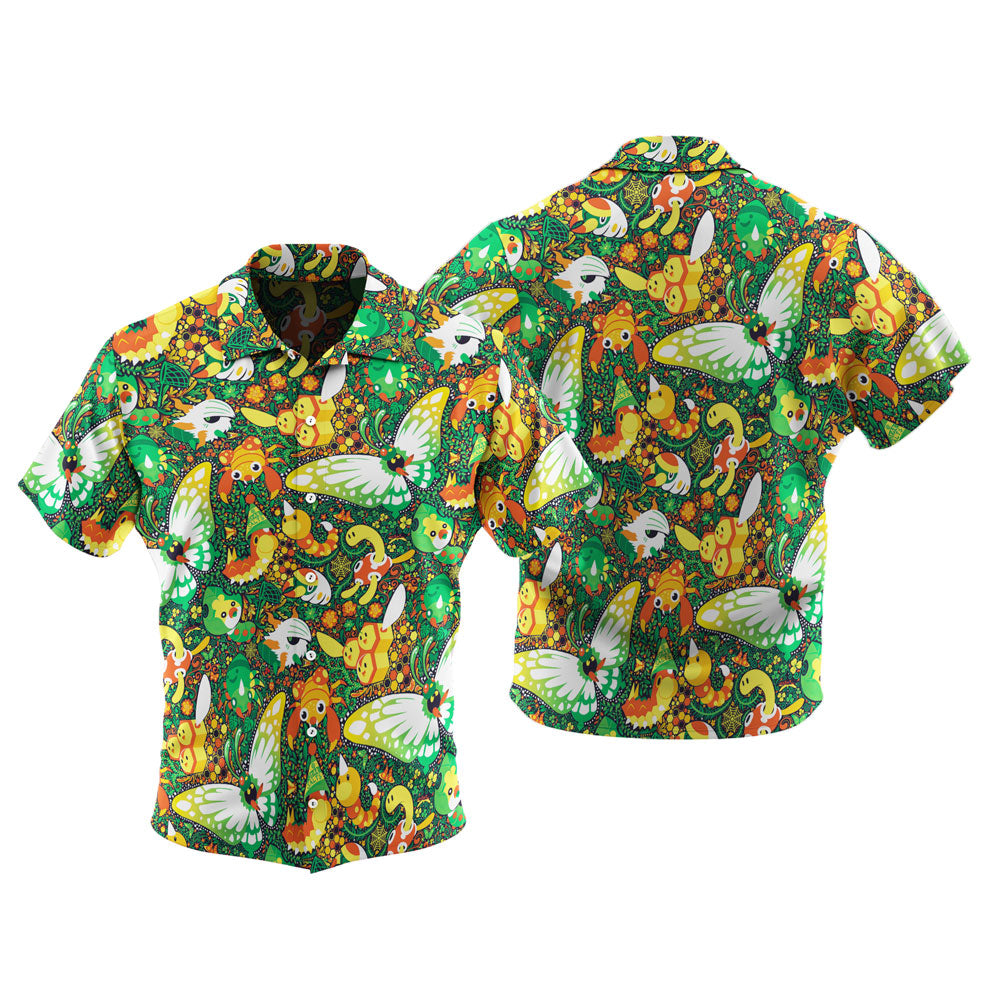 Insect Pattern Tropical Hawaiian Shirt