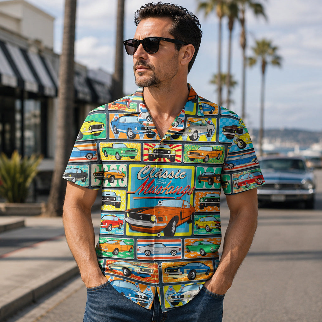 1960s Classic Car Hawaiian Shirt