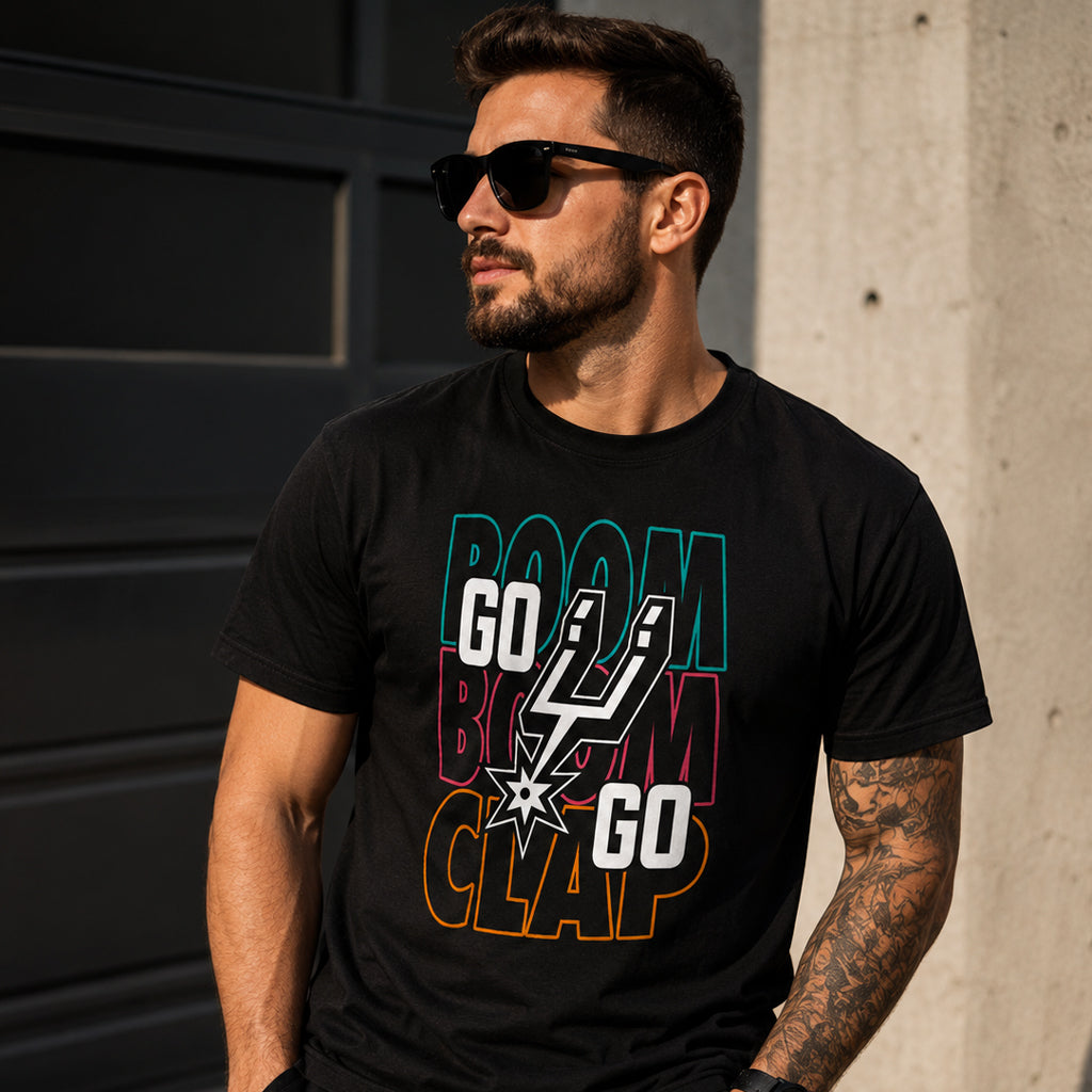 Unisex Playoffs Graphic T-Shirt - Boom Boom Clap Basketball Fan Tee