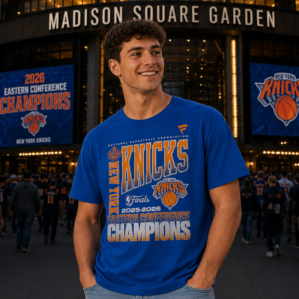 Unisex Stacked Block Blue Graphic T-Shirt 2026 for Basketball Fans