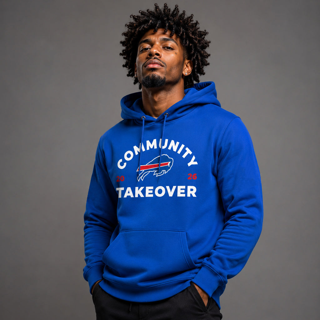 Unisex Community Takeover 2026 All Blue Day Graphic Shirt for Football Fans