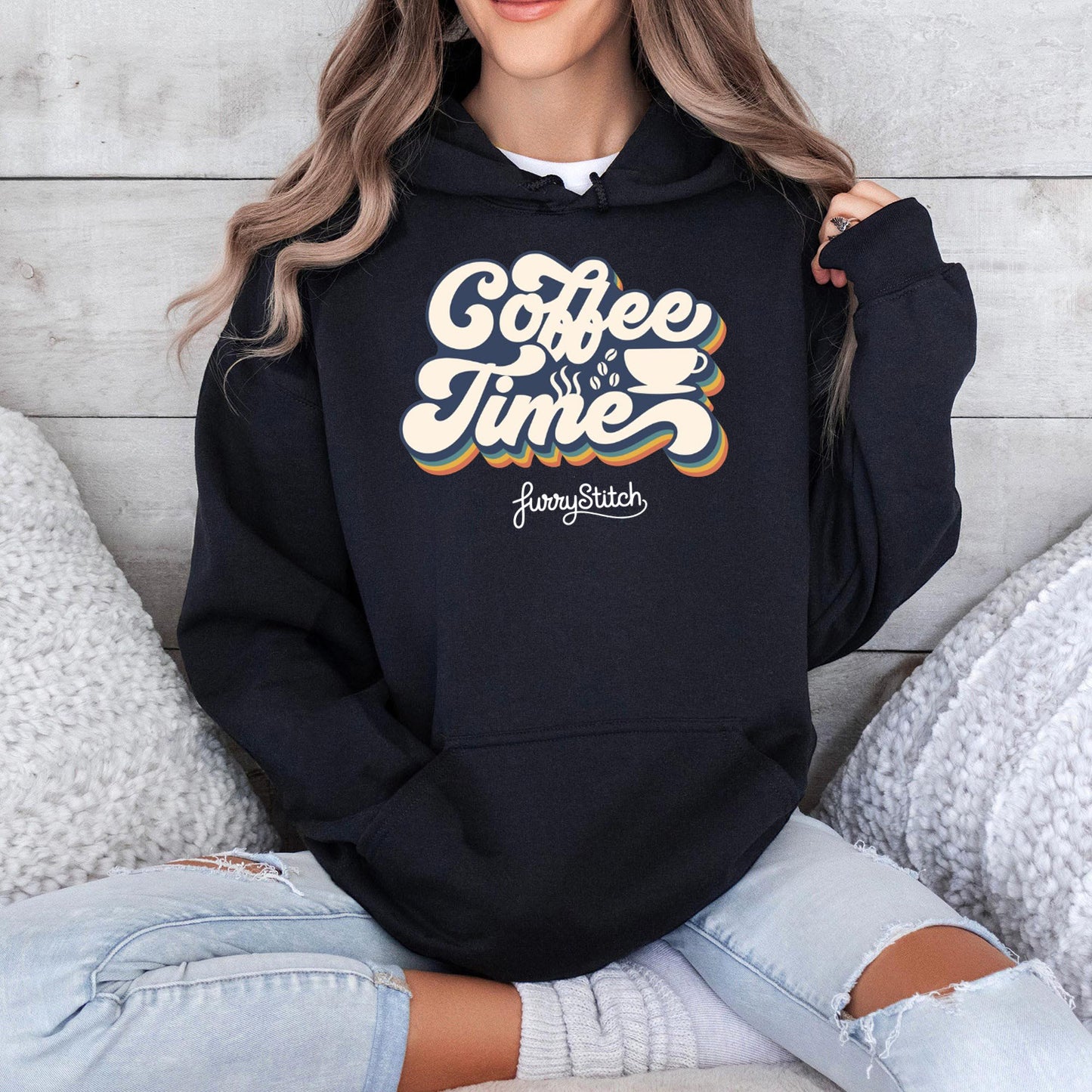 Furry Stitch Coffee Time Unisex Hoodie