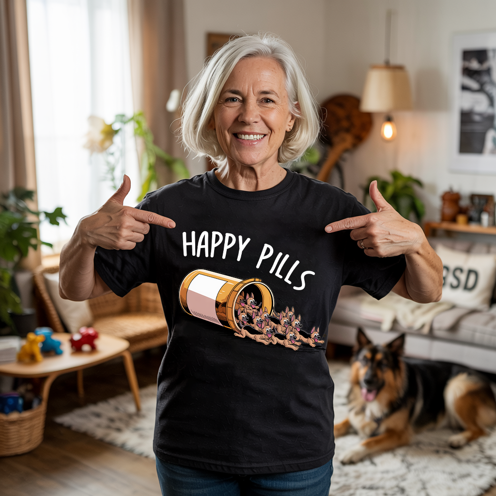 Happy Pills GSD T-shirt
