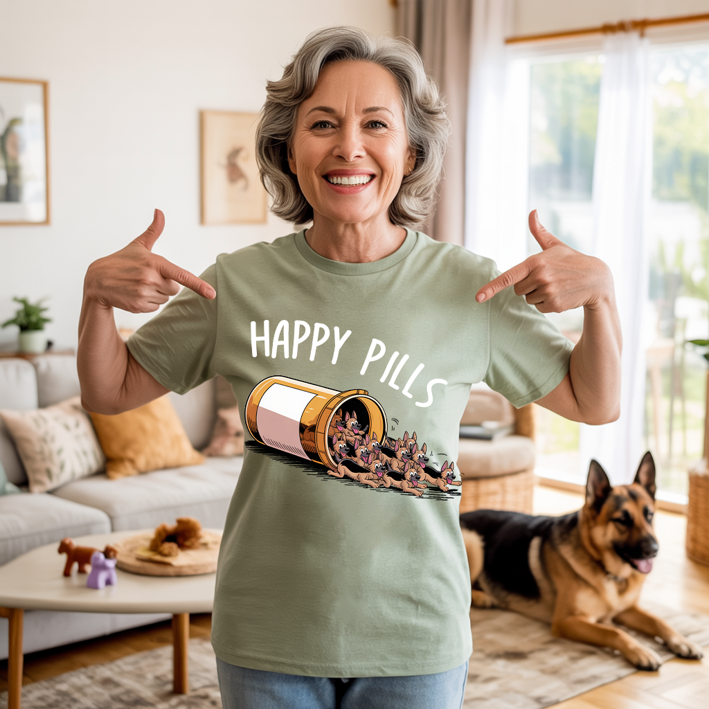 Happy Pills GSD T-shirt