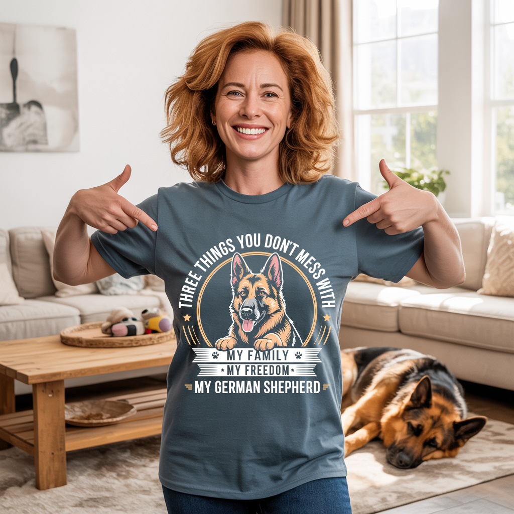 Family Freedom GSD T-shirt