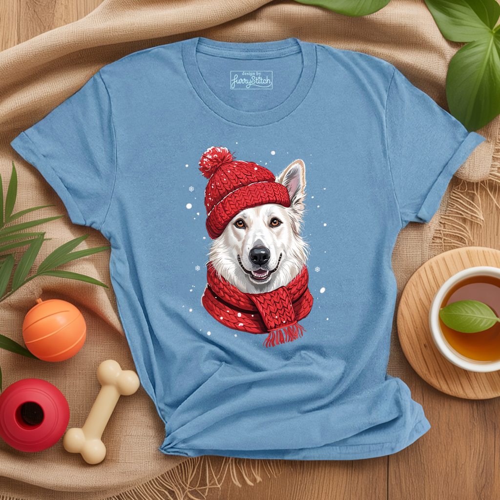 Cozy White German Shepherd T-shirt