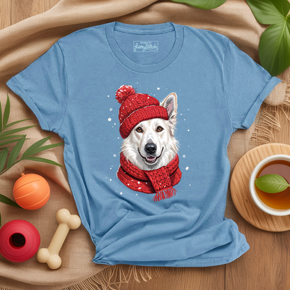 Cozy White German Shepherd T-shirt