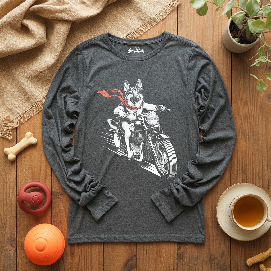 Motorcycle Shepherd Long Sleeve T-shirt