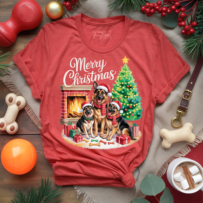 GSD Family Christmas T-shirt