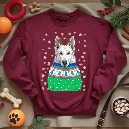 White German Shepherd Christmas Sweatshirt – The Perfect Holiday Gift