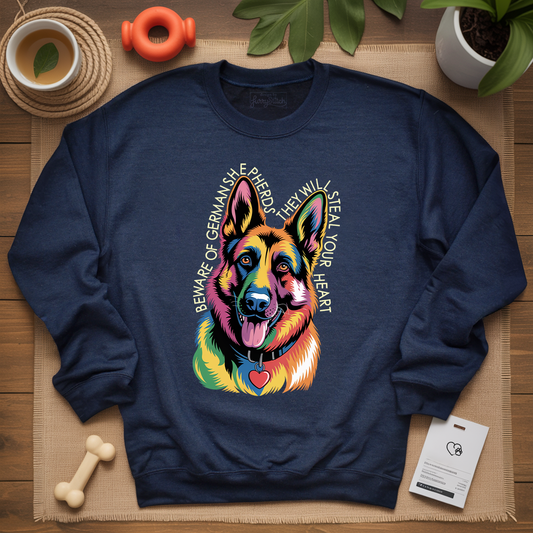 Beware Of German Shepherd Sweatshirt