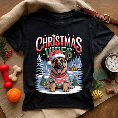 Christmas Vibes Shepherd T-shirt