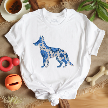 Blue Bloom Shepherd T-shirt