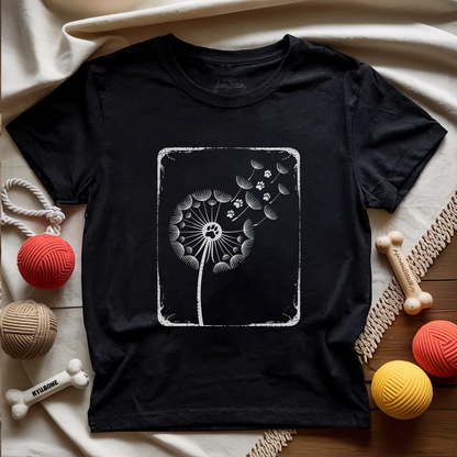 Dandelion Paw Print T-shirt