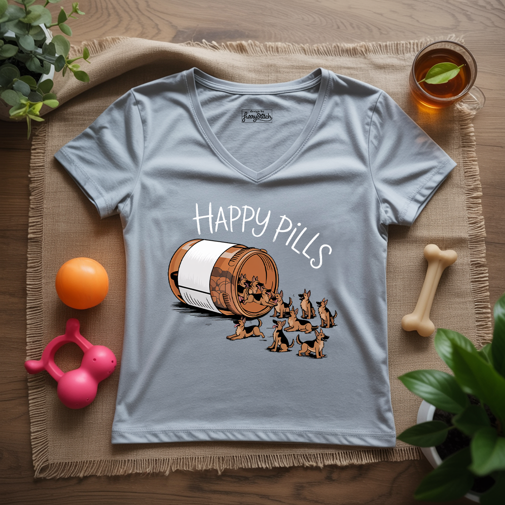Happy Pills Lady V-Neck