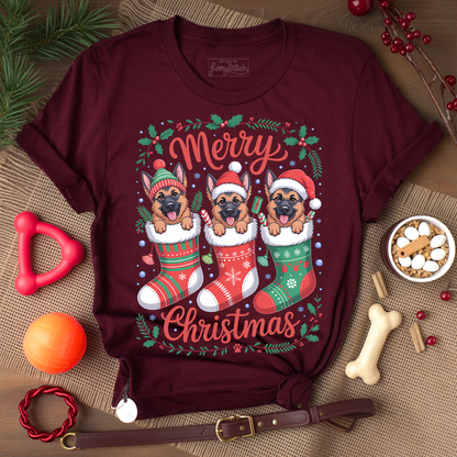 Merry Christmas GSD T-shirt