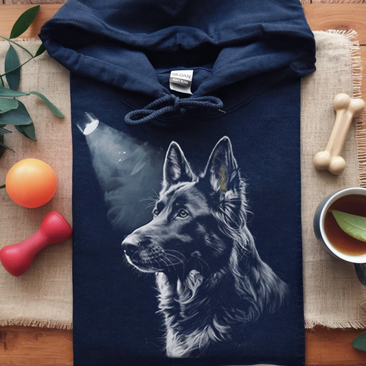German Shepherd Silhouette Hoodie