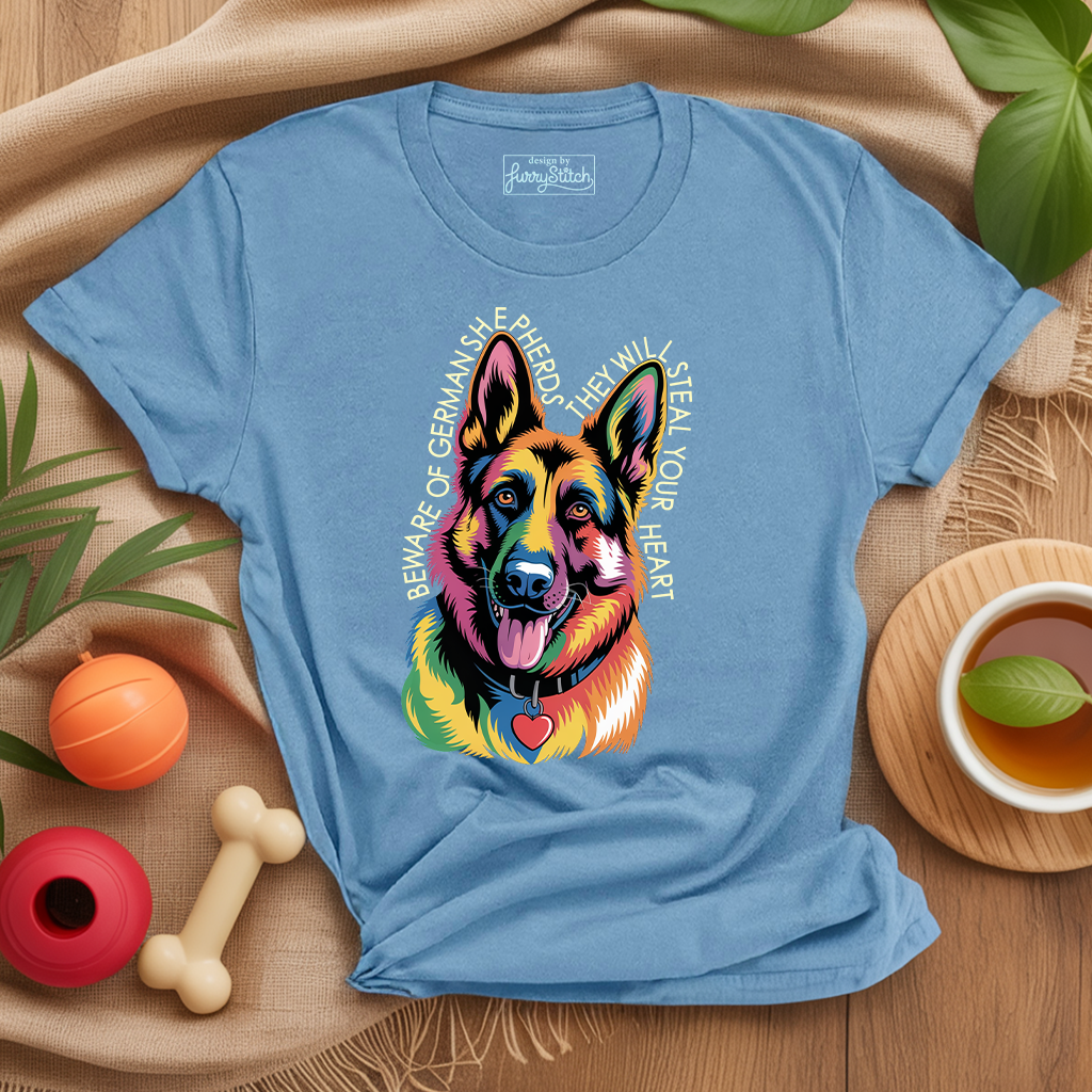 Beware Of German Shepherd T-shirt