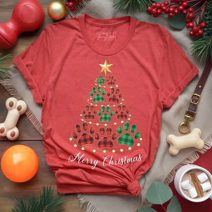 Merry Pawmas Tree T-shirt
