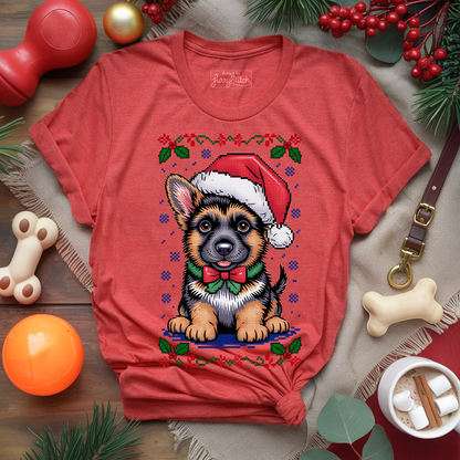 Cute GSD Christmas Puppy T-shirt
