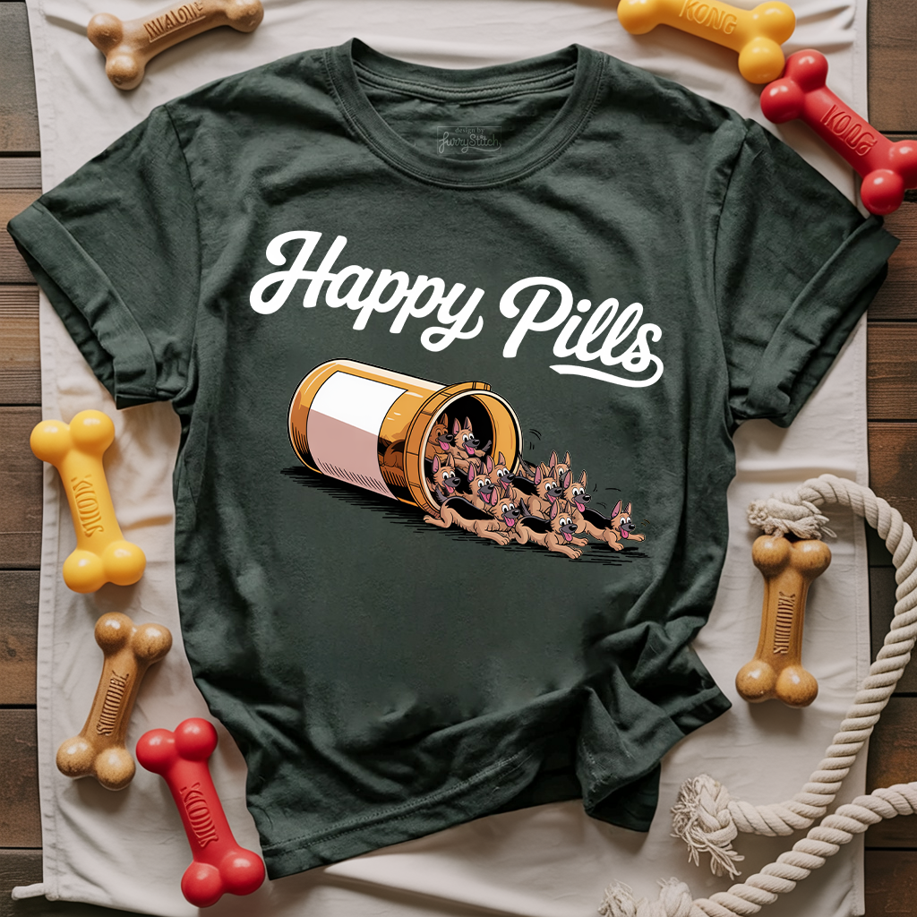 GSD Happy Pills T-shirt