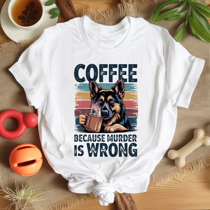 Coffee Shepherd Funny T-shirt