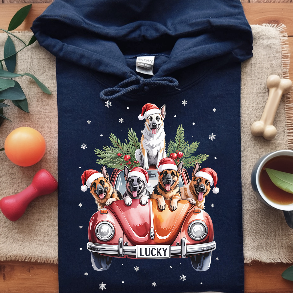 Merry Shepherd Car Hoodie