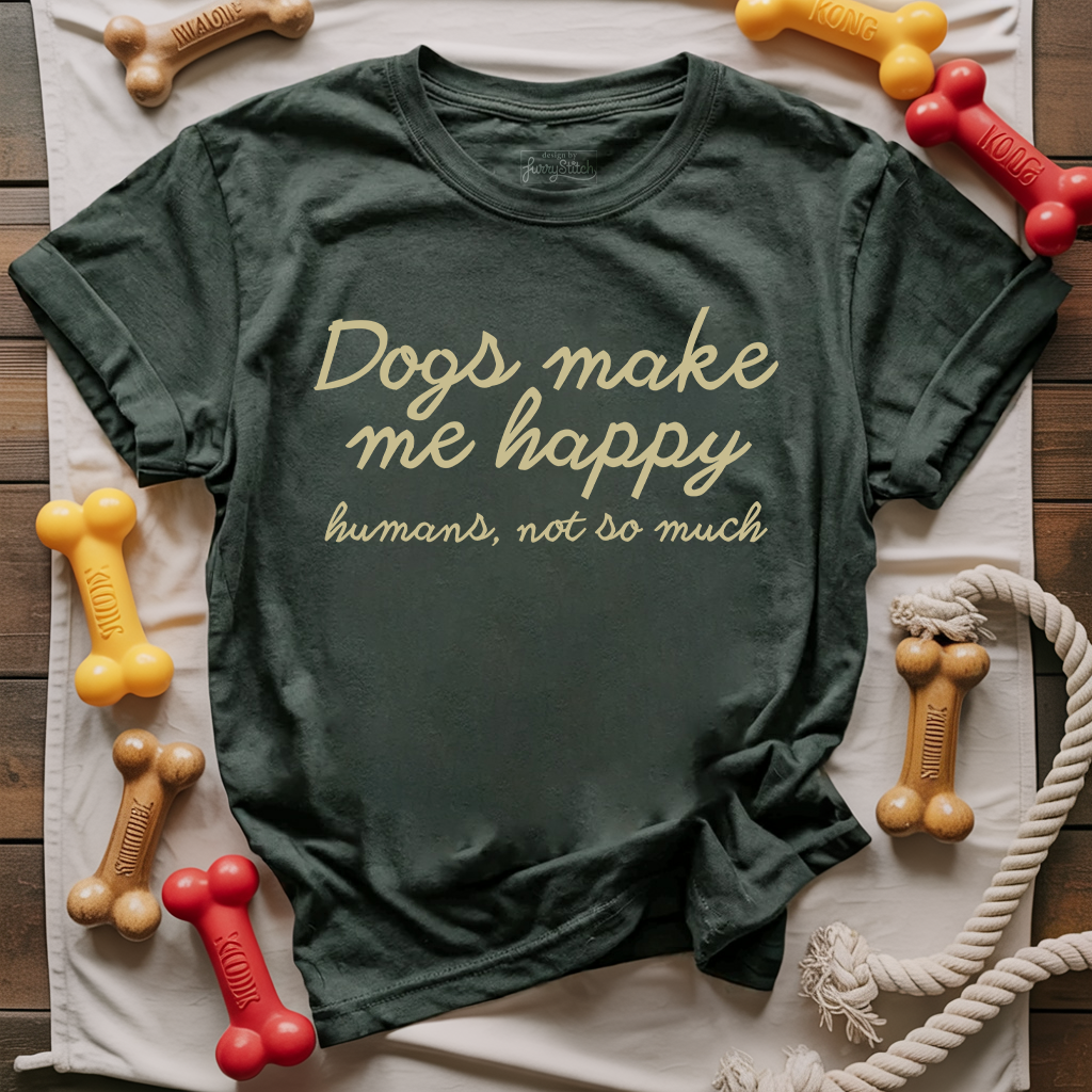 Dogs Make Me Happy T-shirt