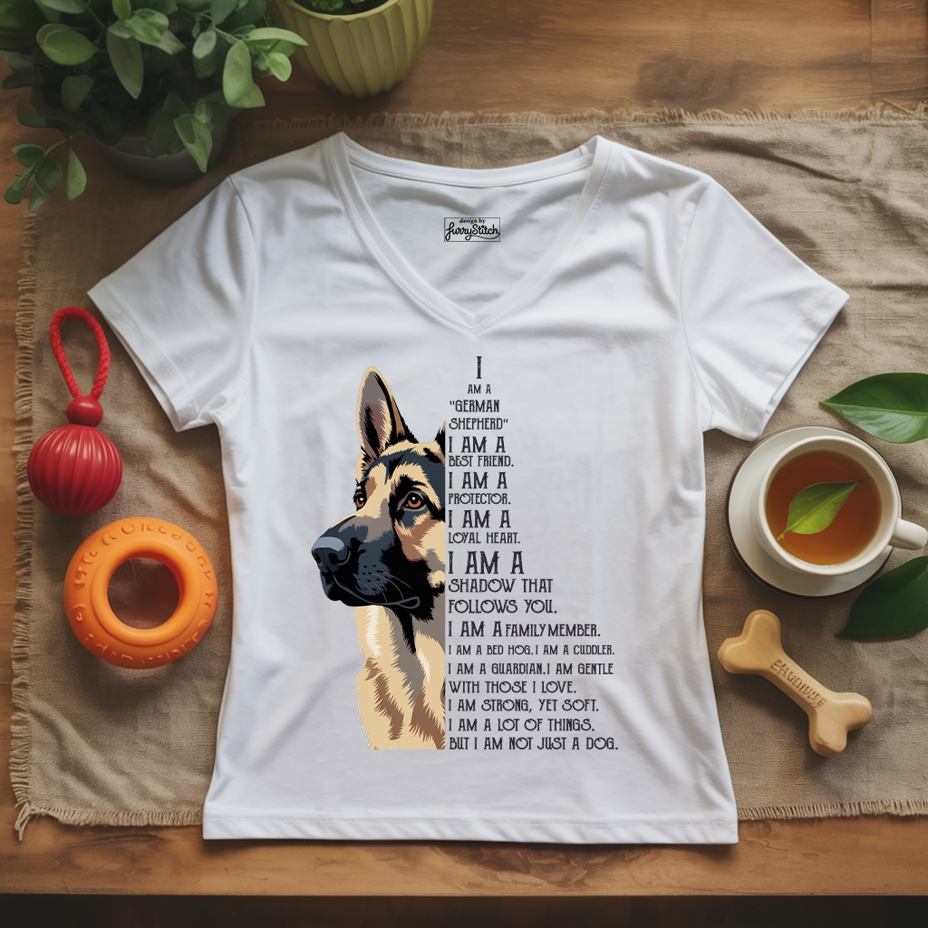 Proud to Love My GSD Lady V-Neck