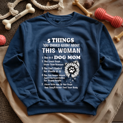 5 Things Dog Mom Sweatshirt