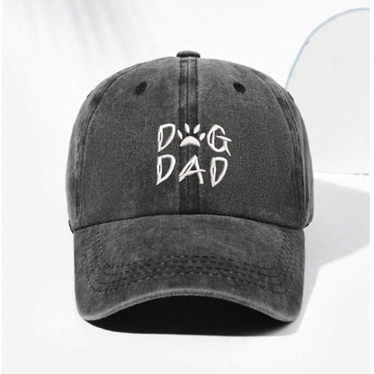 Dog Dad Embroidered Baseball Cap